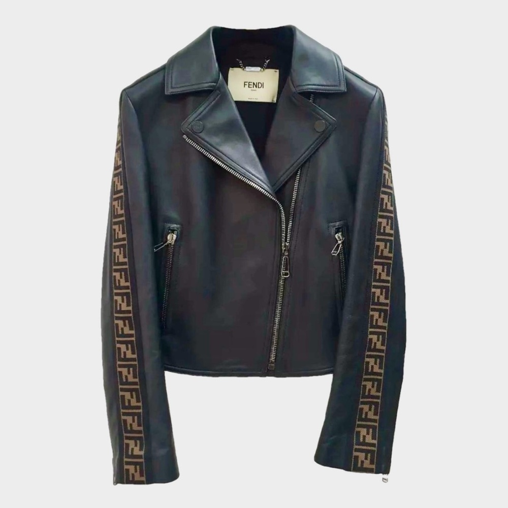 Fendi leather biker jacket. Great condition.